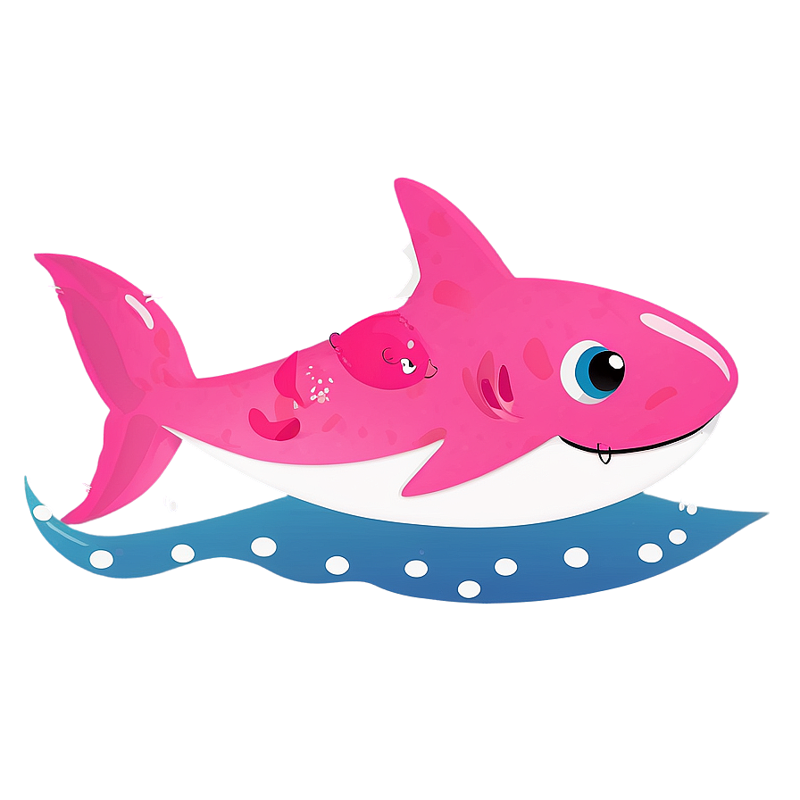 Pink Baby Shark Baby Shower Element Png Cda