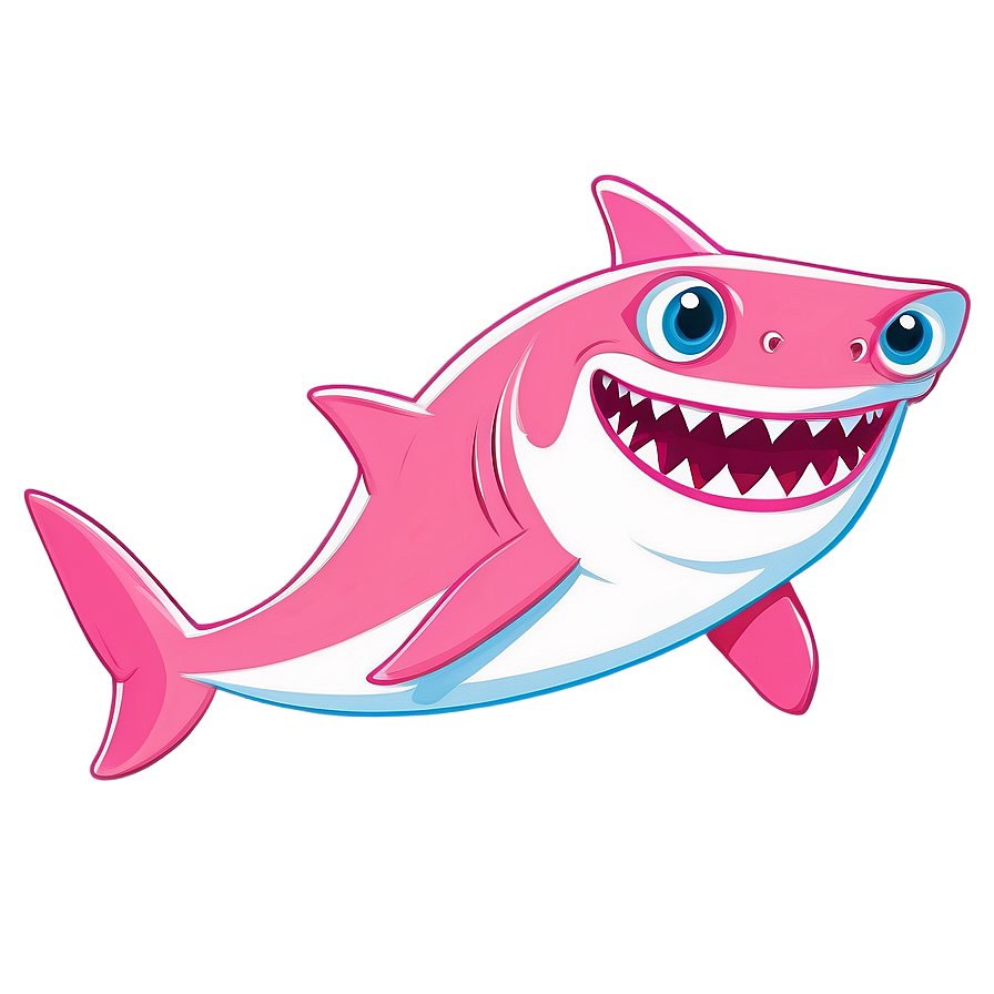 Pink Baby Shark For Kid's Apparel Png Rrd