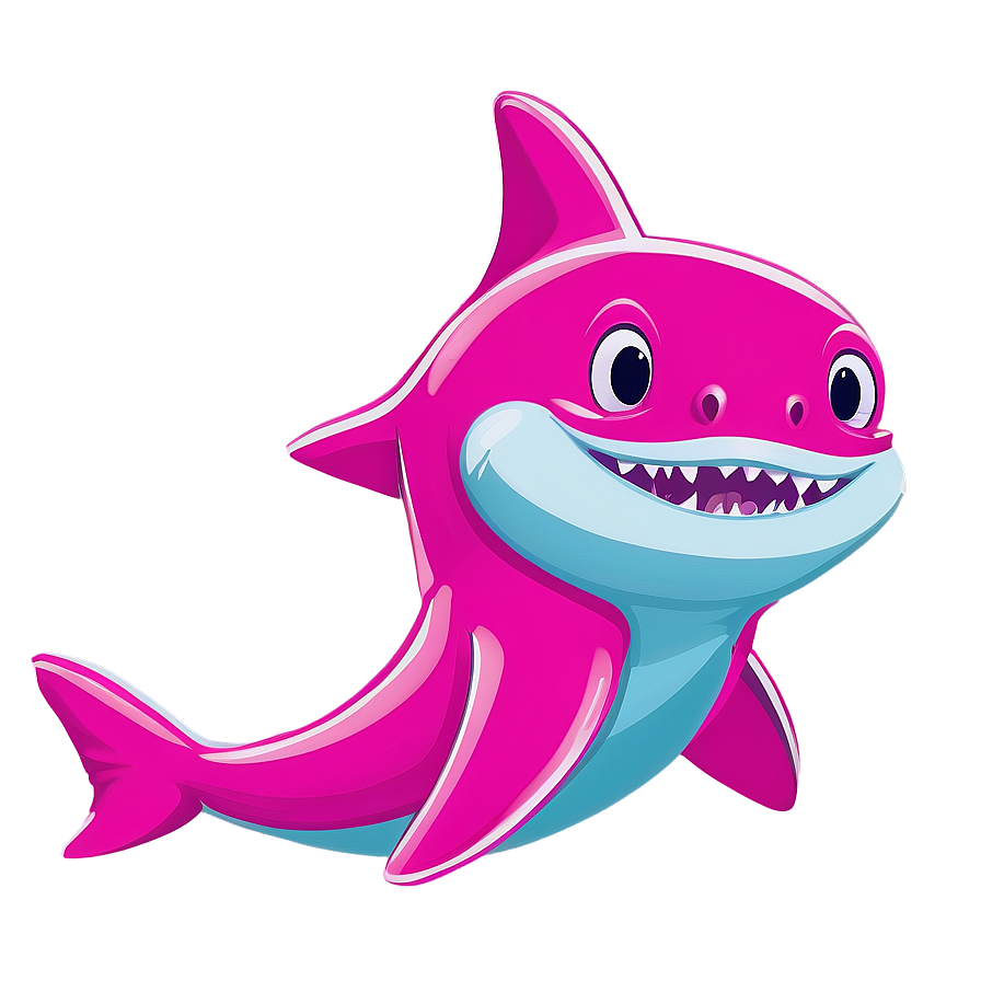 Pink Baby Shark For T-shirt Design Png 05262024