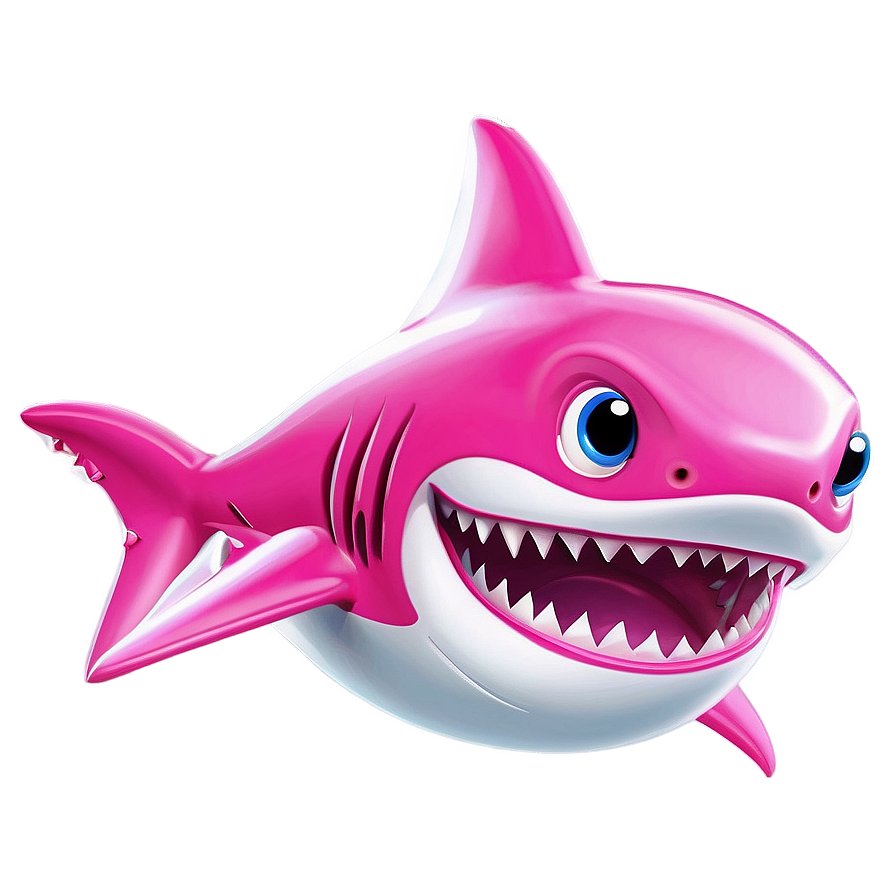 Pink Baby Shark For Theme Party Png 05262024