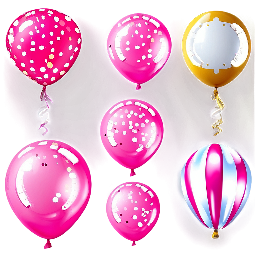 Pink Balloons Bright And Beautiful Png 06122024