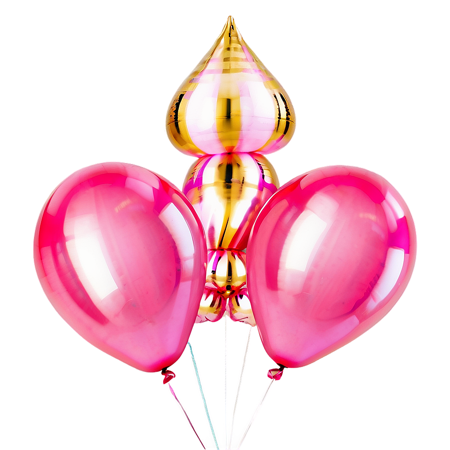 Pink Balloons Celebration Kit Png Gld50