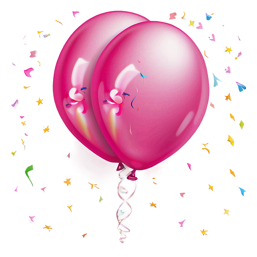 Pink Balloons For Celebration Png 06122024