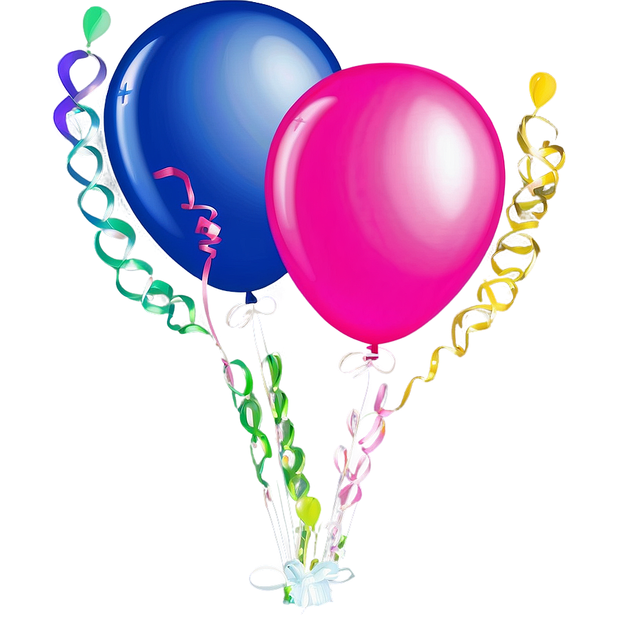 Pink Balloons For Party Png 65