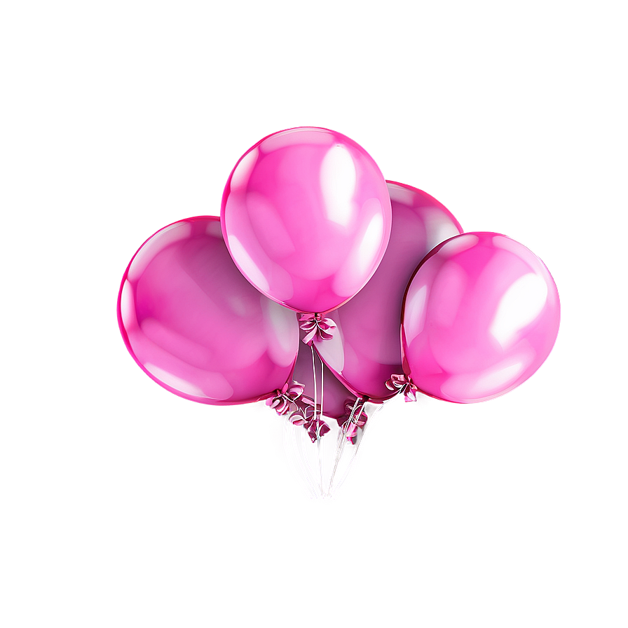 Pink Balloons Party Decor Png 06122024