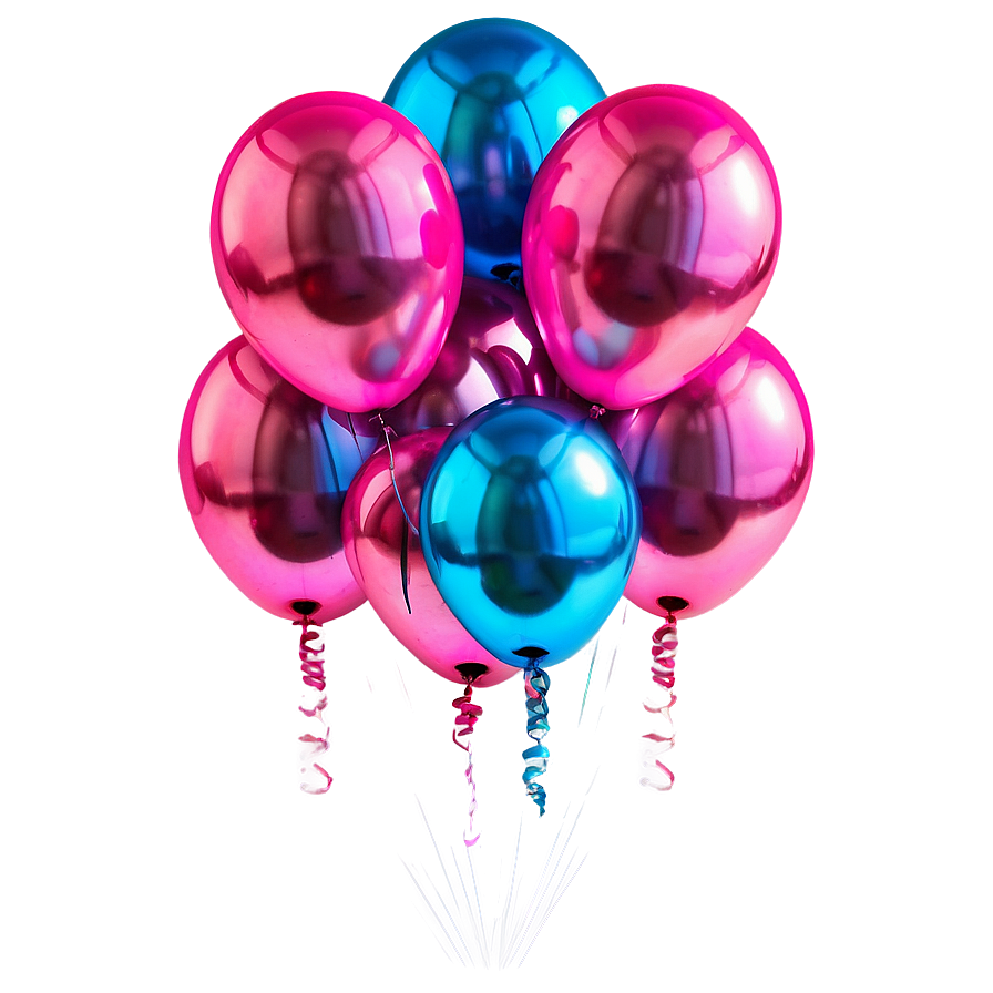 Pink Balloons Party Decor Png Wtv