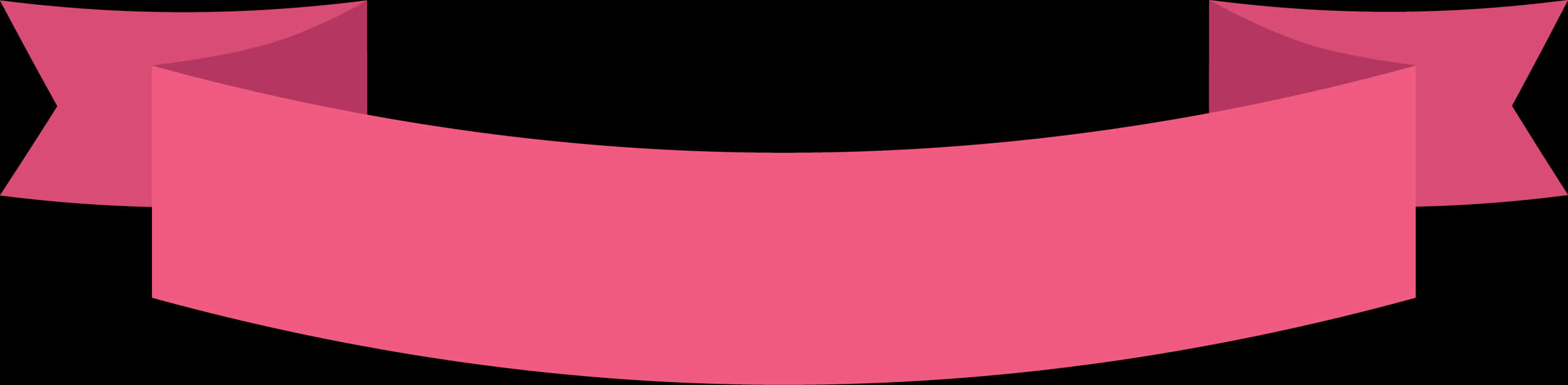 Pink Banner Ribbon Graphic