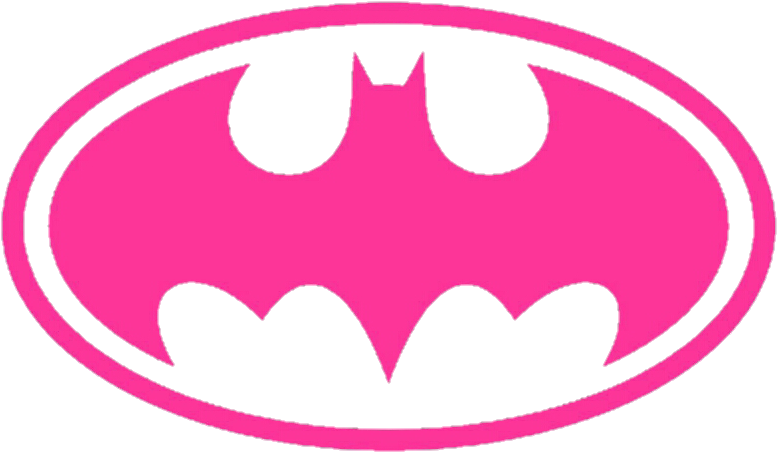 Pink Batman Logo Graphic