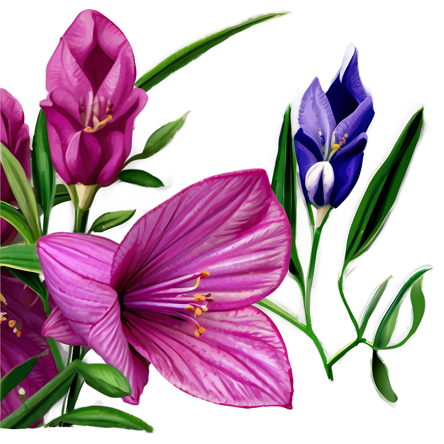 Pink Bellflower Grace Png Myh