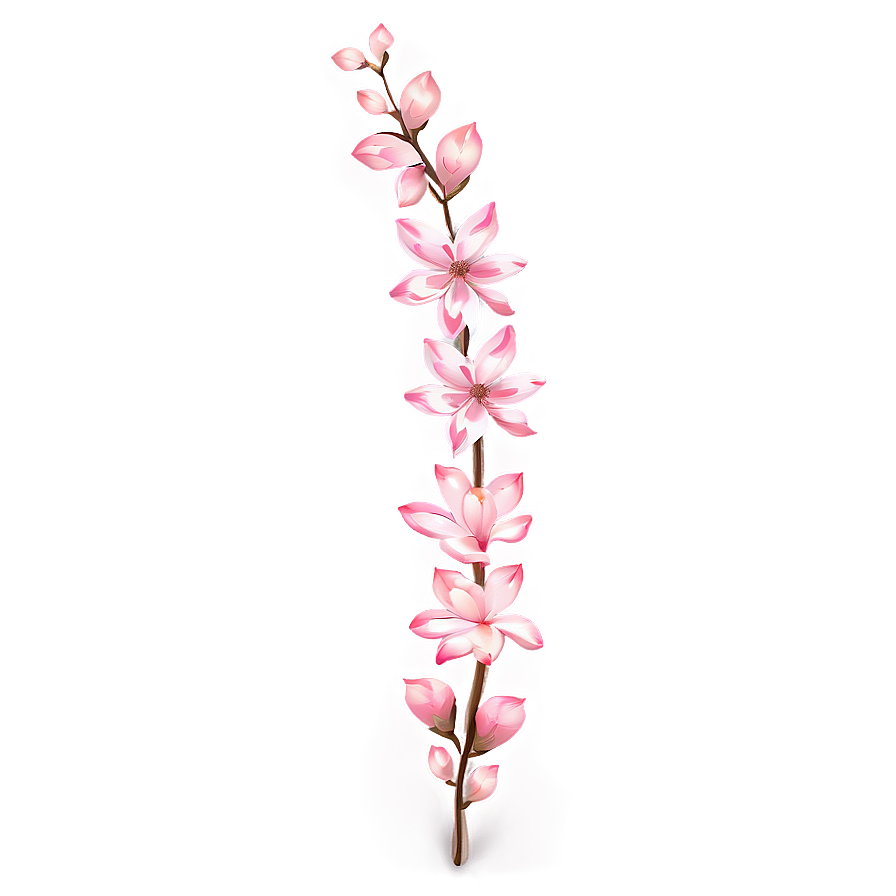 Pink Blooms Png Tji81