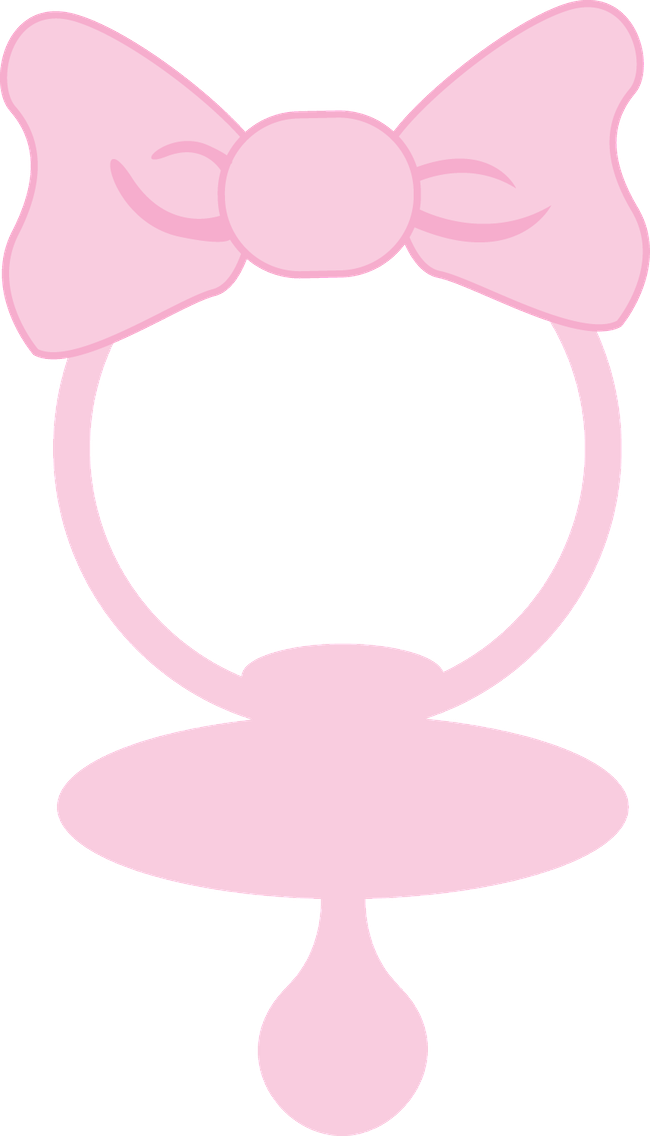 Pink Bow Pacifier Graphic