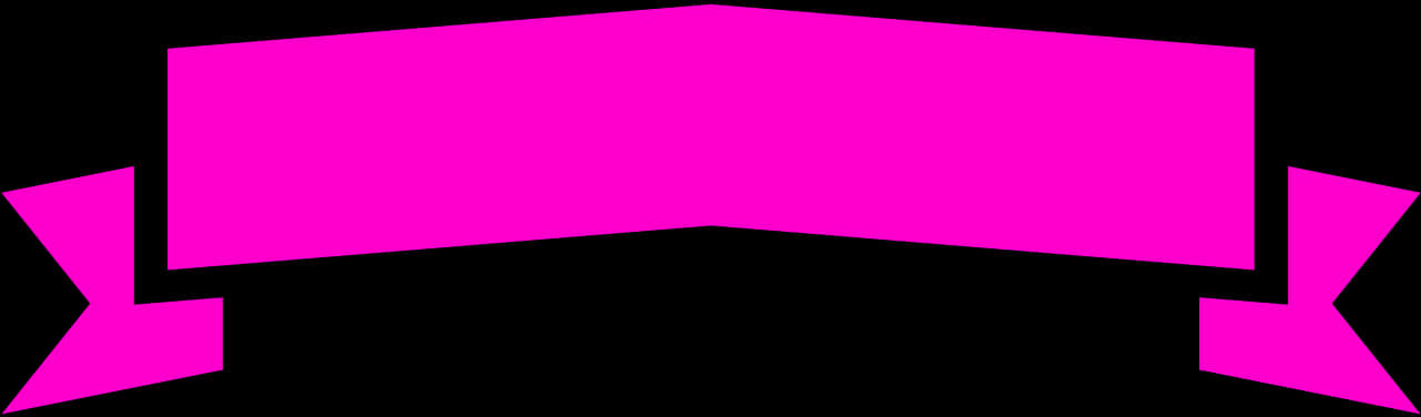 Pink Breast Cancer Awareness Ribbon Banner