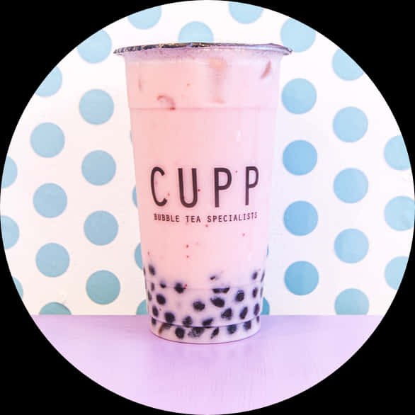 Pink Bubble Teawith Tapioca Pearls