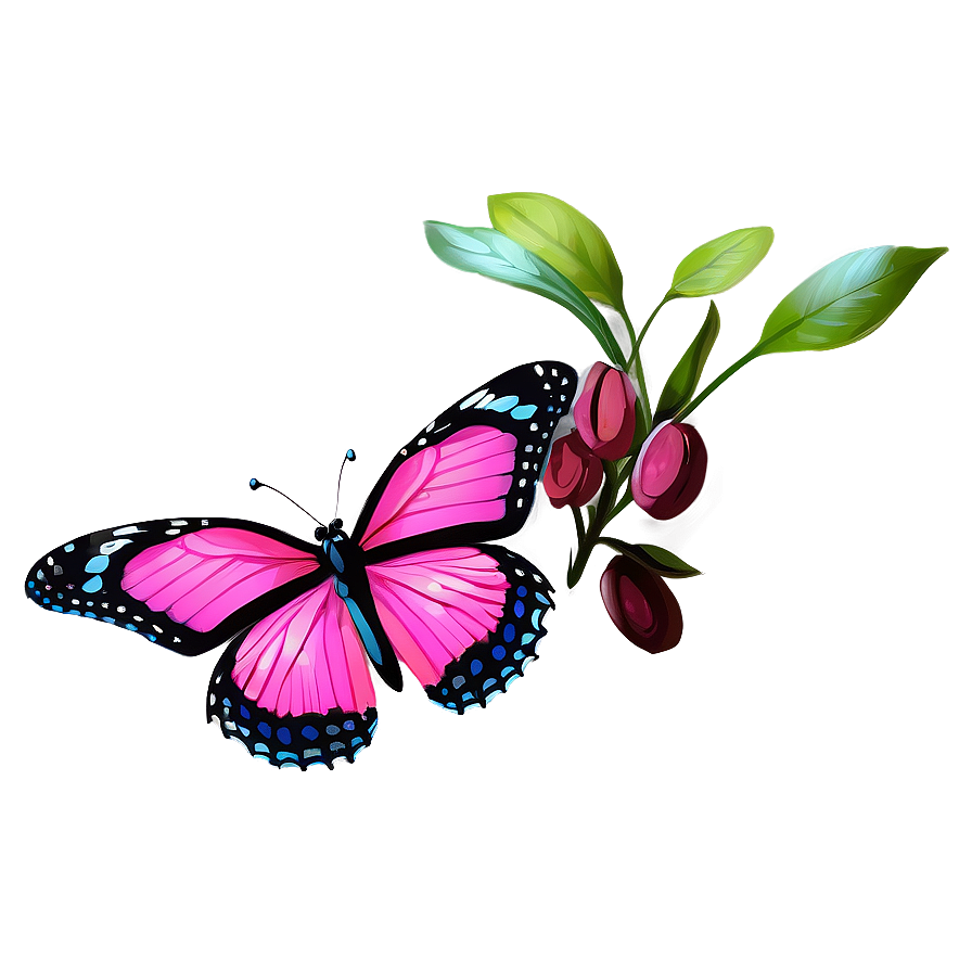 Pink Butterfly Authentic Capture Png Iqo88