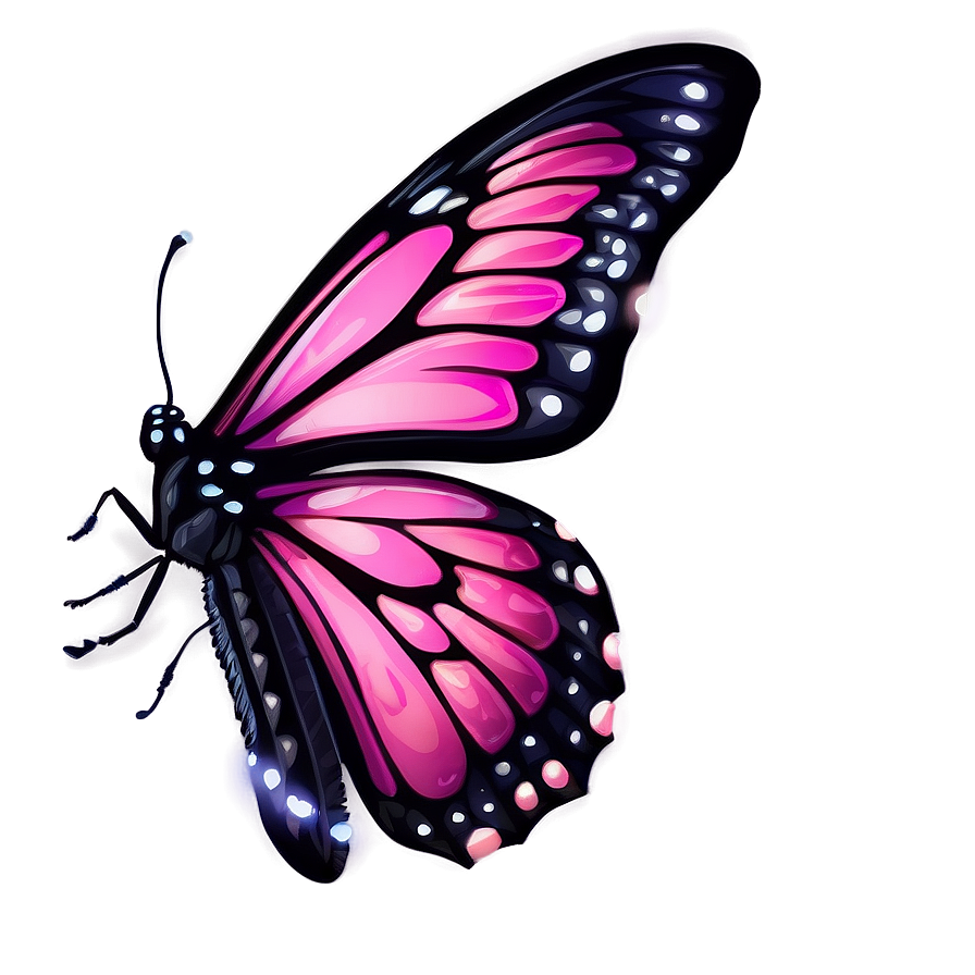 Pink Butterfly Clear Image Png Mng1