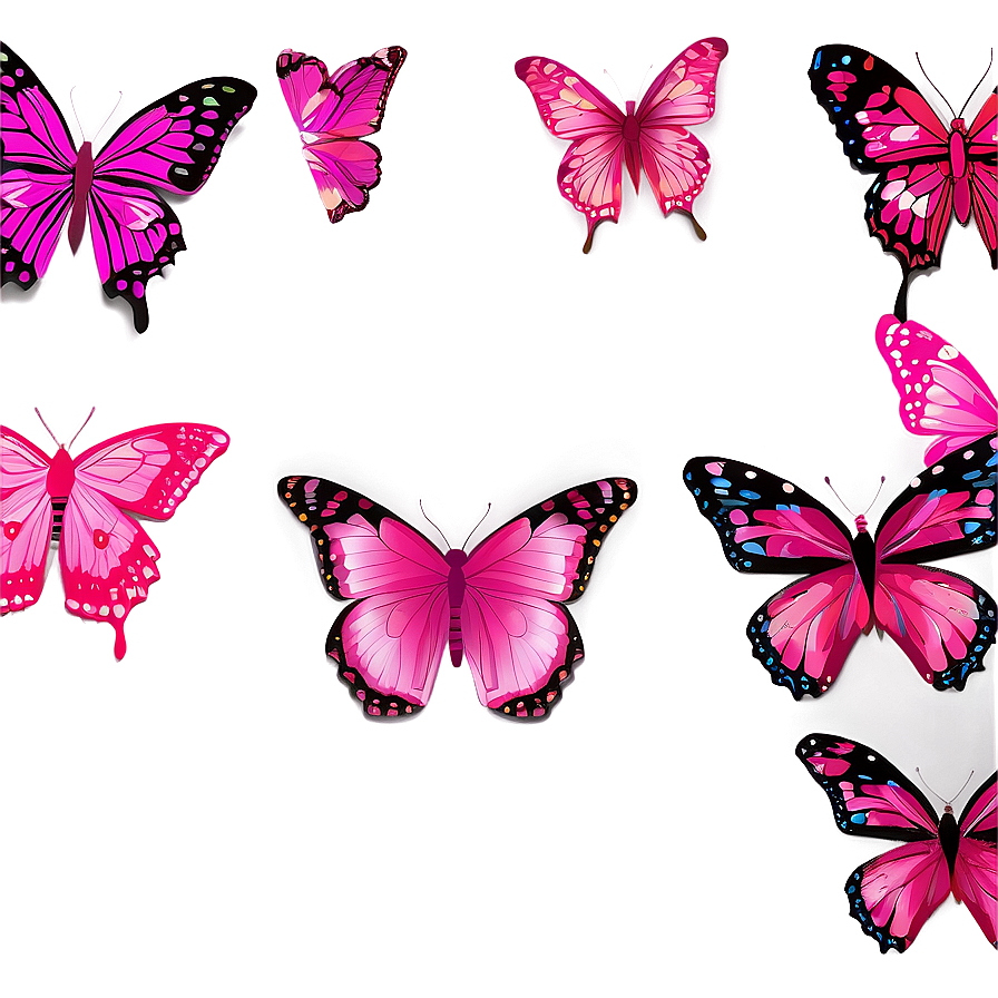 Pink Butterfly Clipart Png 05232024