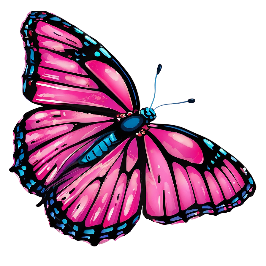 Pink Butterfly Environment Png 25