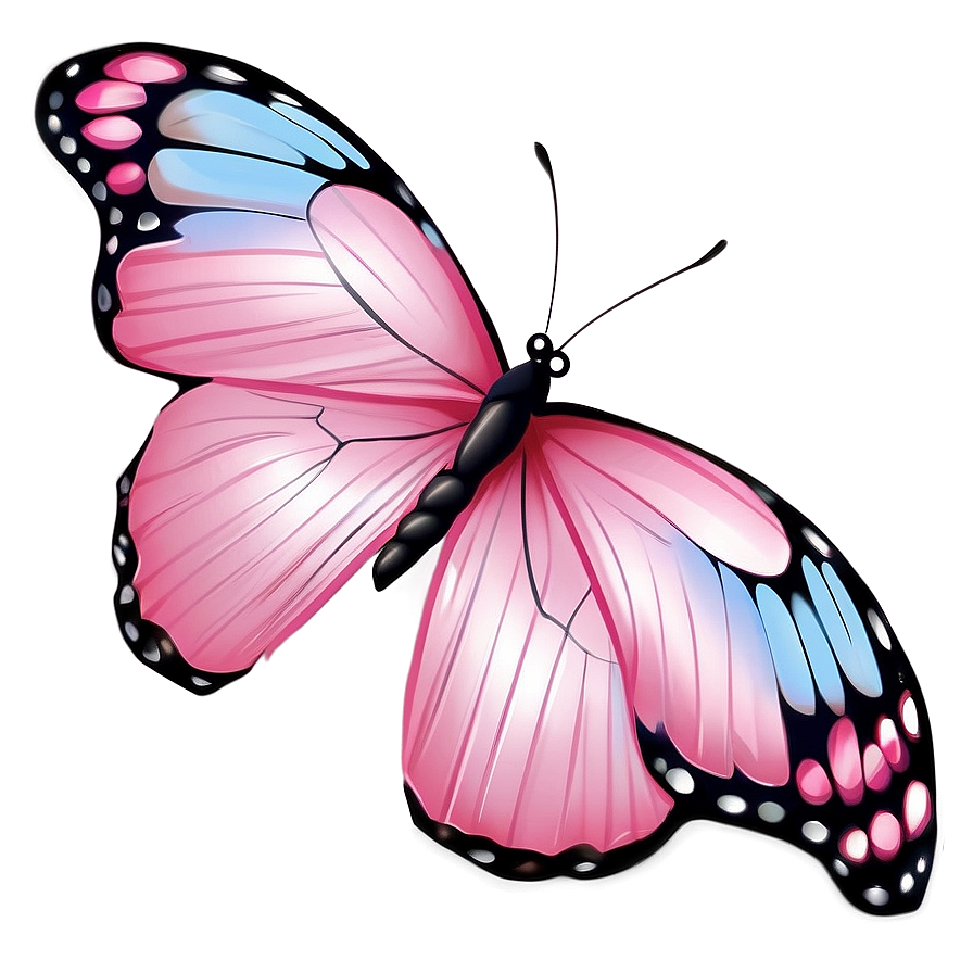 Pink Butterfly For Tattoo Design Png Fab3