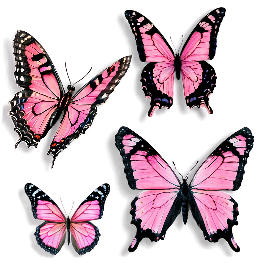 Pink Butterfly Genuine Photo Png 59