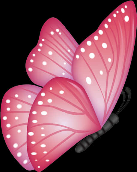 Pink Butterfly Illustration