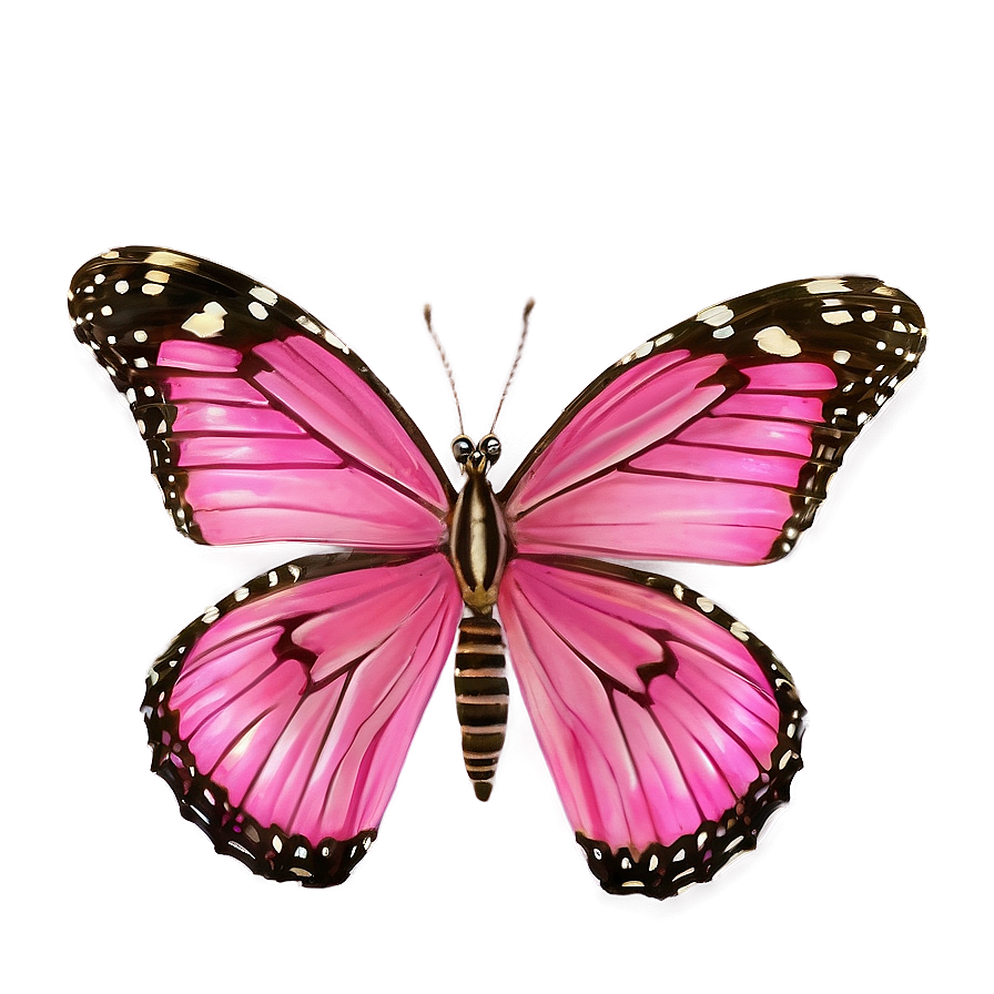 Pink Butterfly In Flight Png 31