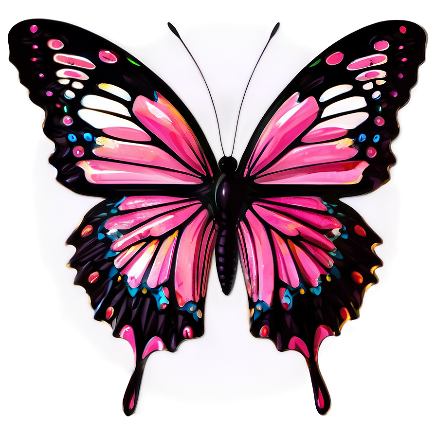 Pink Butterfly In Hd Png Bgn15