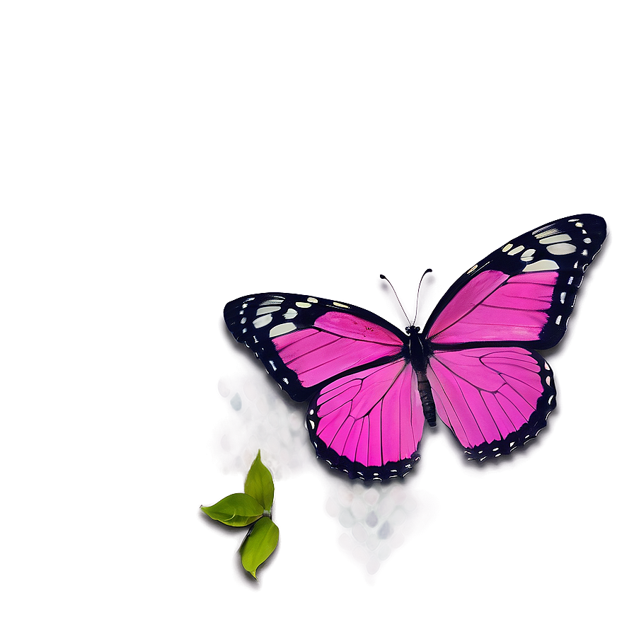 Pink Butterfly In True Color Png 51