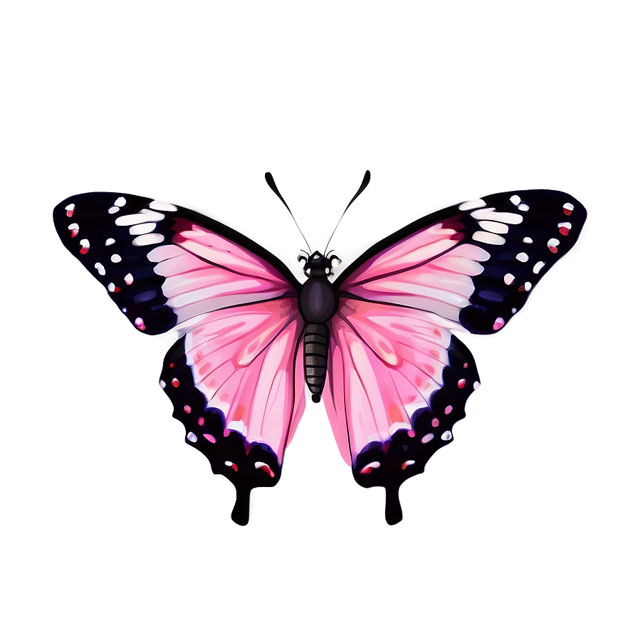 Pink Butterfly Natural Beauty Png Qfh40