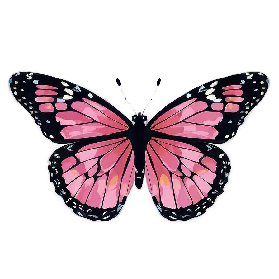 Pink Butterfly Nature's Beauty Png 06212024