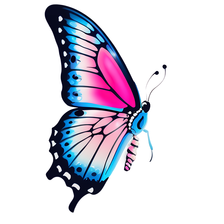 Pink Butterfly Pure Beauty Png 92