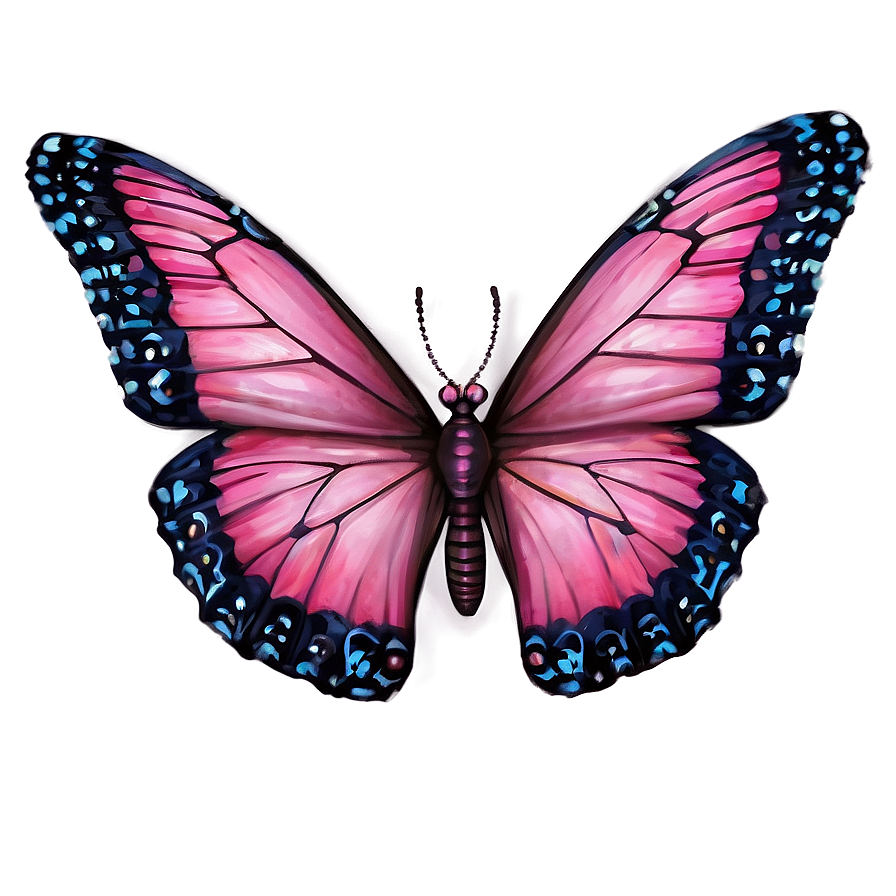 Pink Butterfly Realistic Png Sfx68