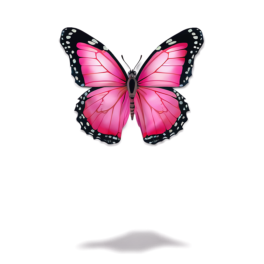 Pink Butterfly True Color Png 06212024