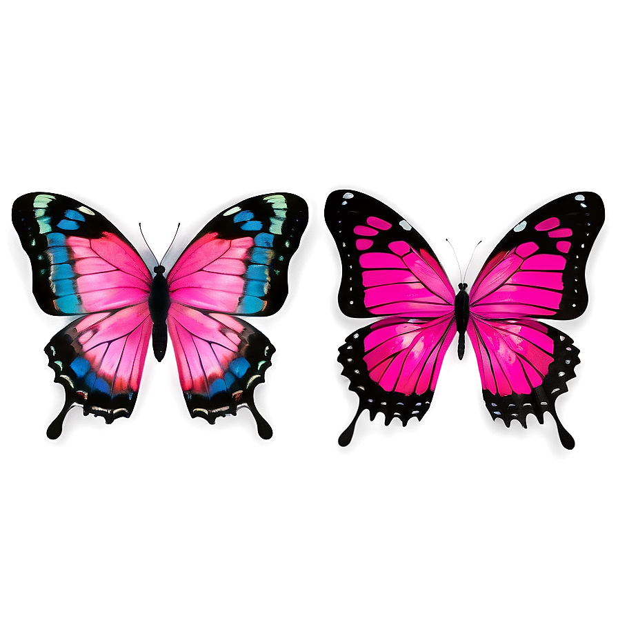 Pink Butterfly True Color Png 06212024