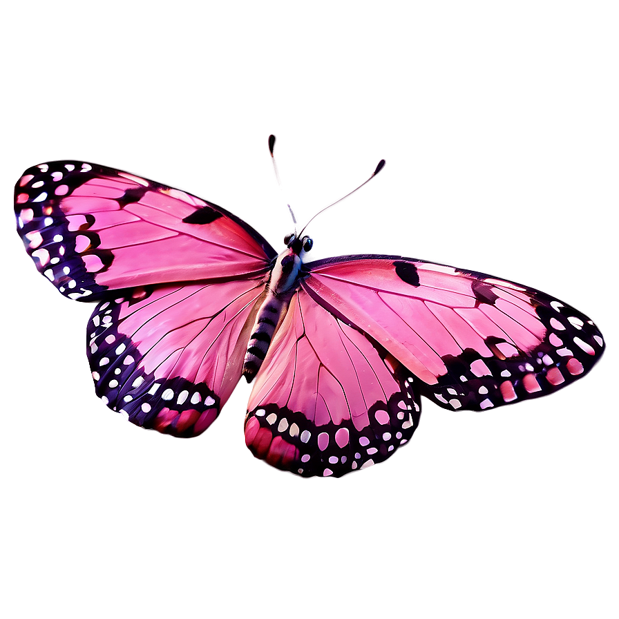 Pink Butterfly True Image Png Bog