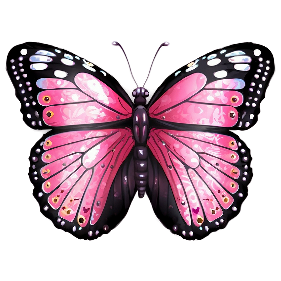 Pink Butterfly True Image Png Yrw