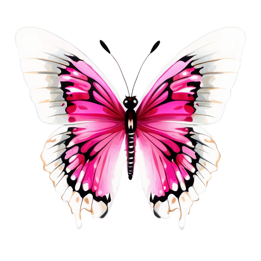 Pink Butterfly Vivid Image Png 06212024