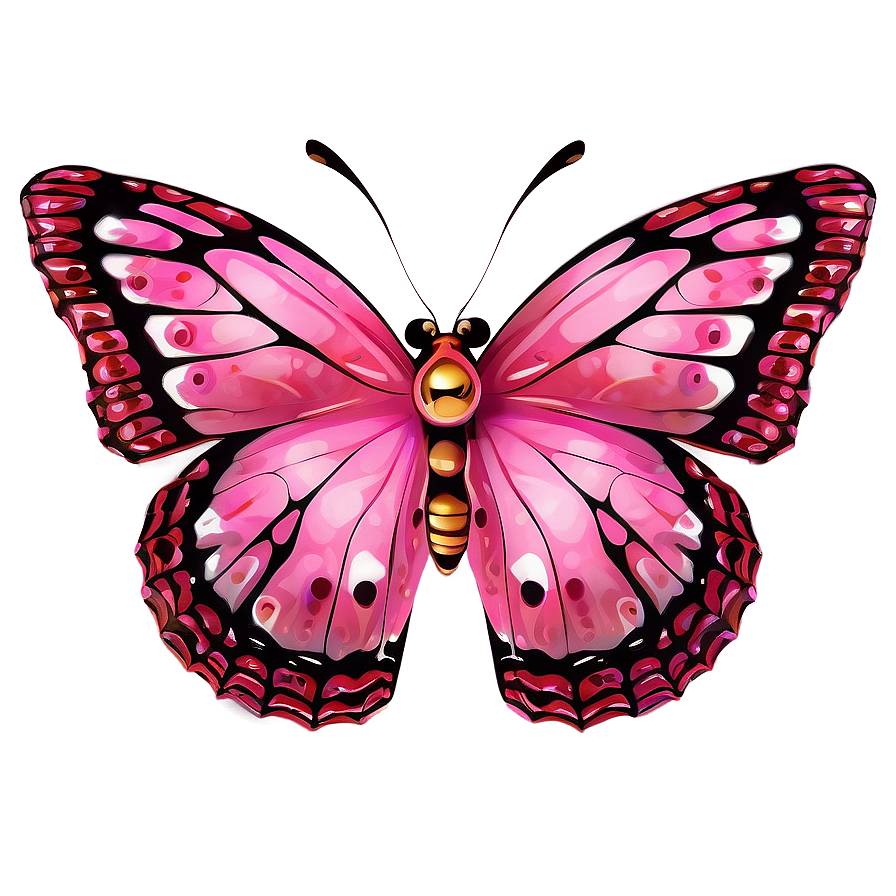 Pink Butterfly Vivid Image Png Xsy77