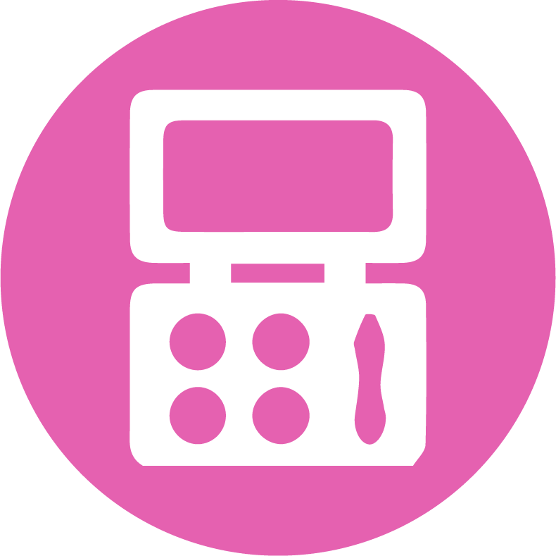 Pink Calculator Icon