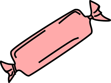 Pink Candy Wrapper Vector