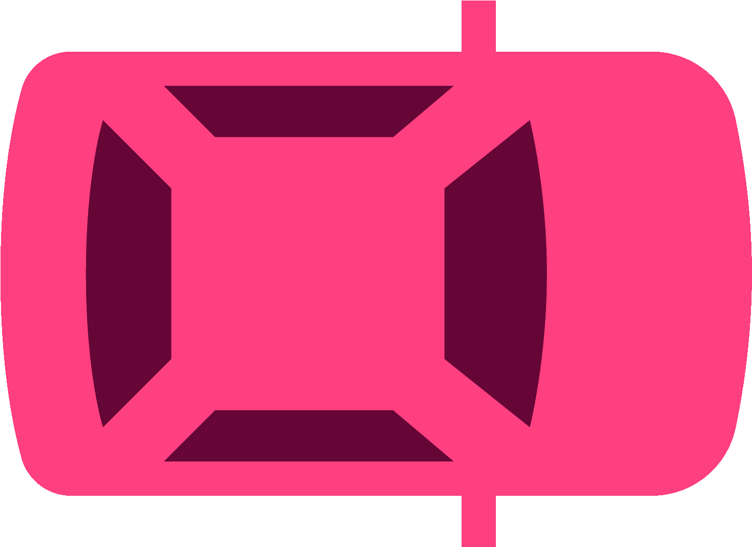 Pink Car Top View Vector