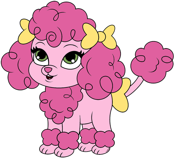 Pink_ Cartoon_ Poodle_ Animation