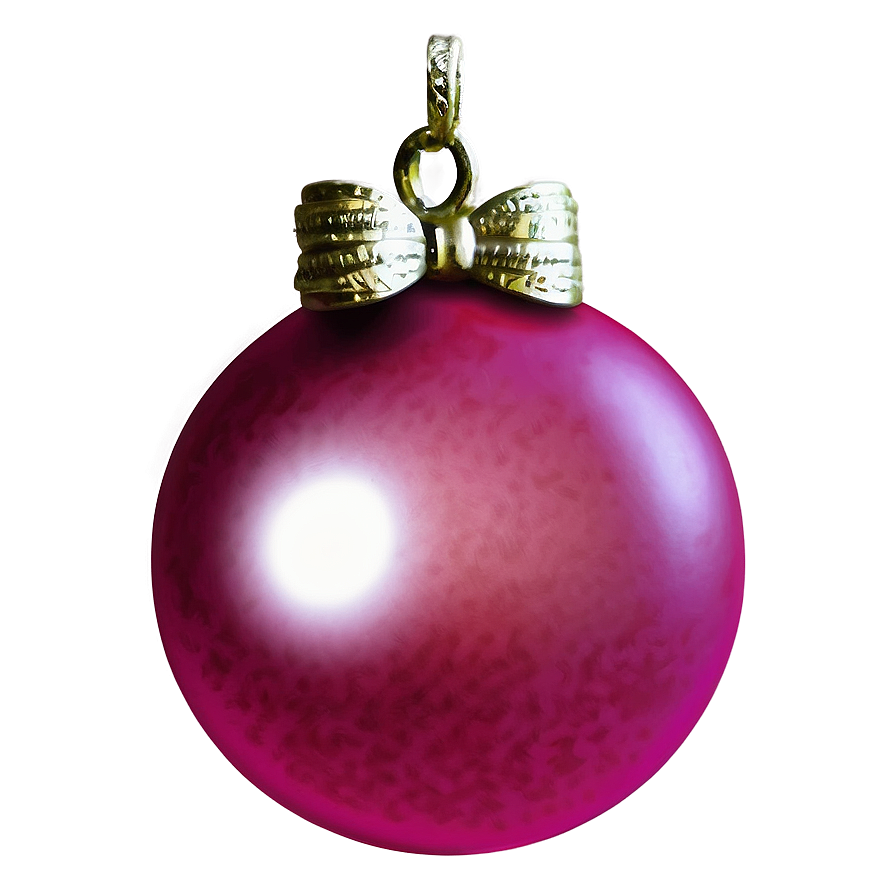 Pink Christmas Ornament Png Qbn83