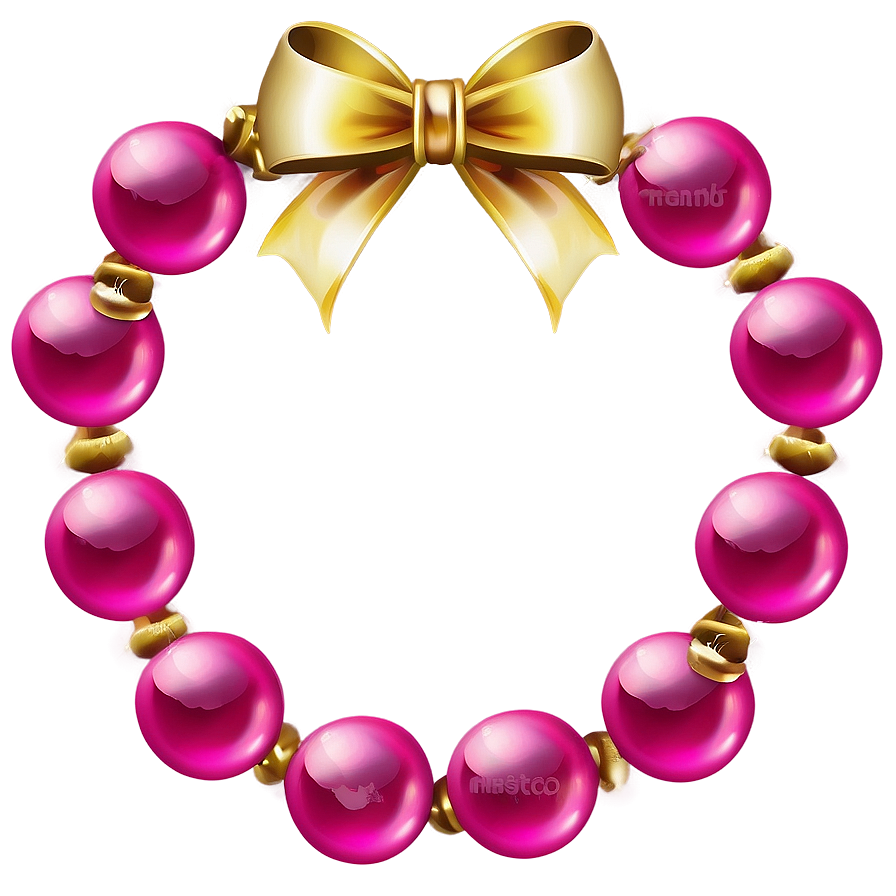 Pink Christmas Ornaments Png 69