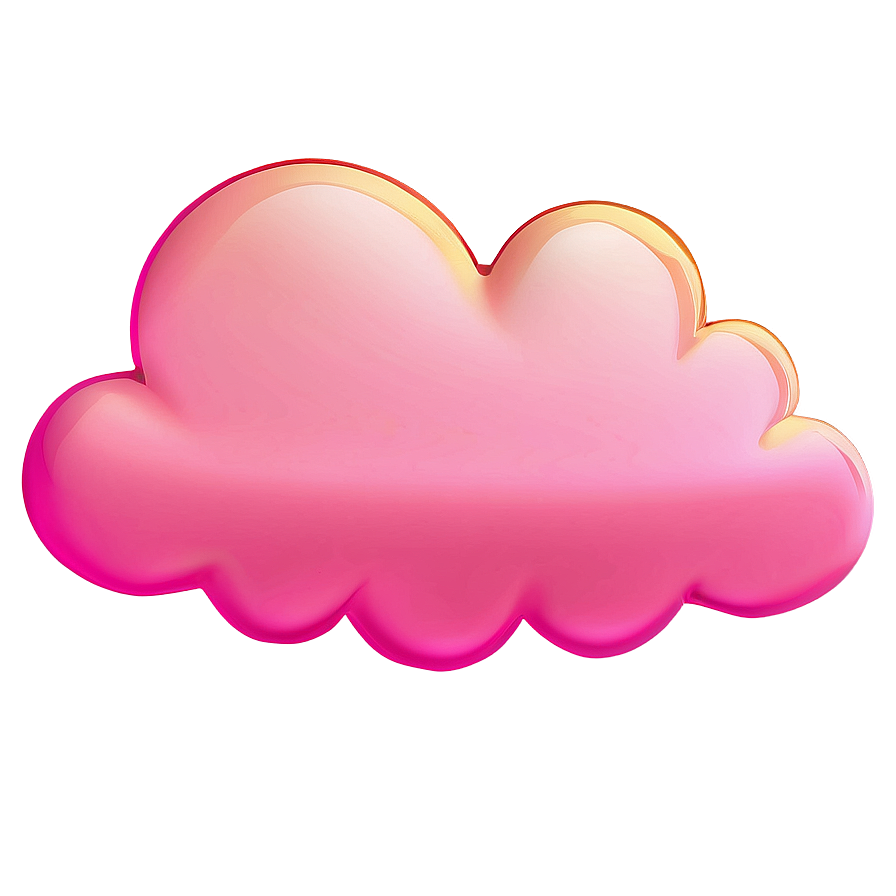 Pink Cloud In Sunset Glow Png 58