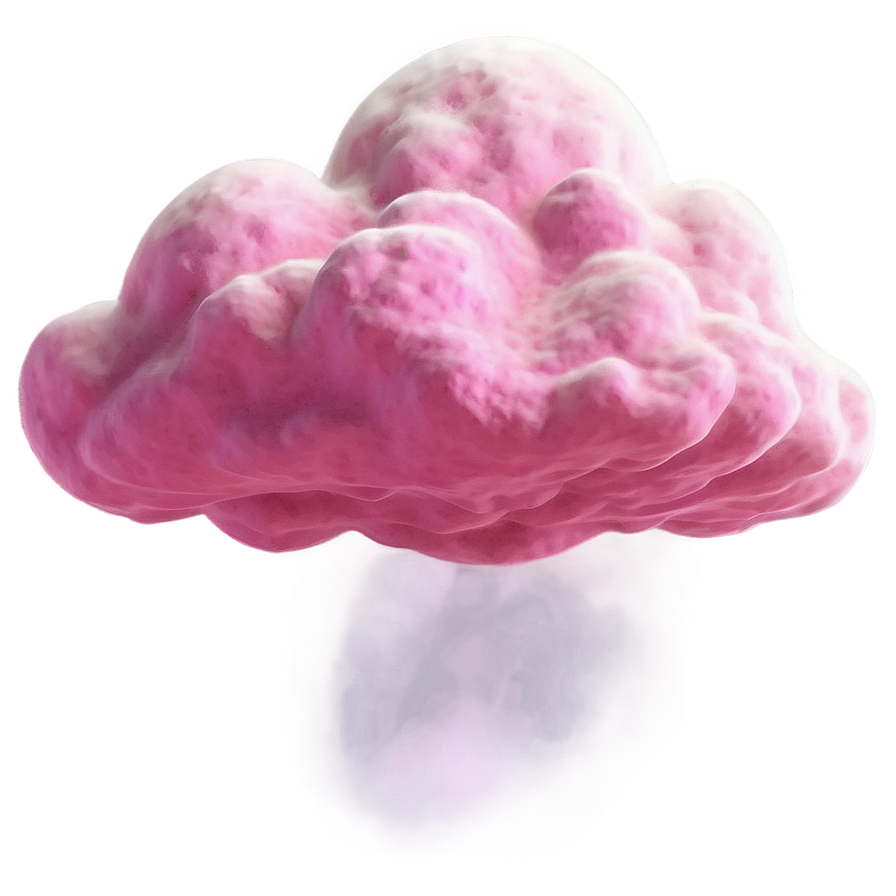 Pink Cloud Realistic Design Png 45