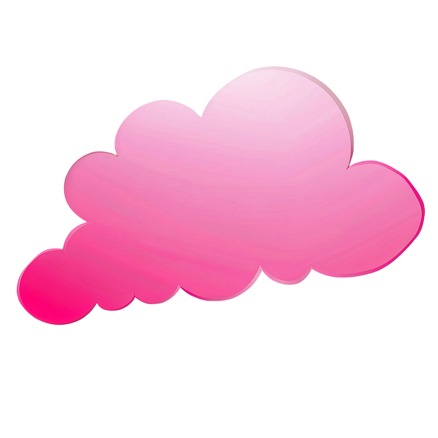 Pink Cloud Silhouette Png 06252024