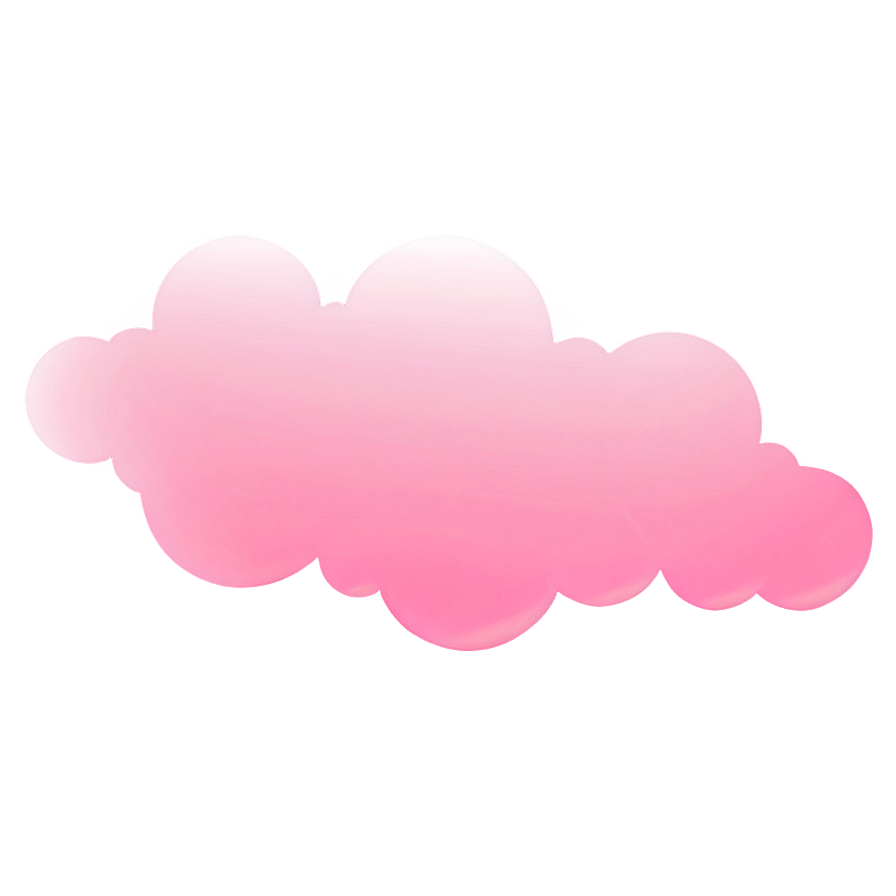 Pink Cloud Silhouette Png Vmn73