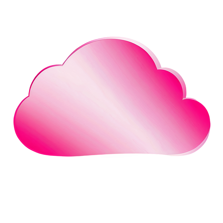 Pink Cloud Vector Graphic Png 92