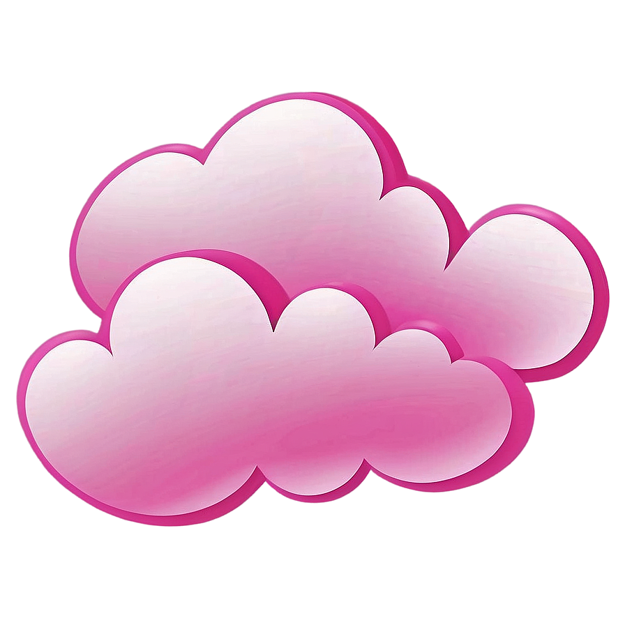 Pink Cloud With Light Flares Png Dvy67