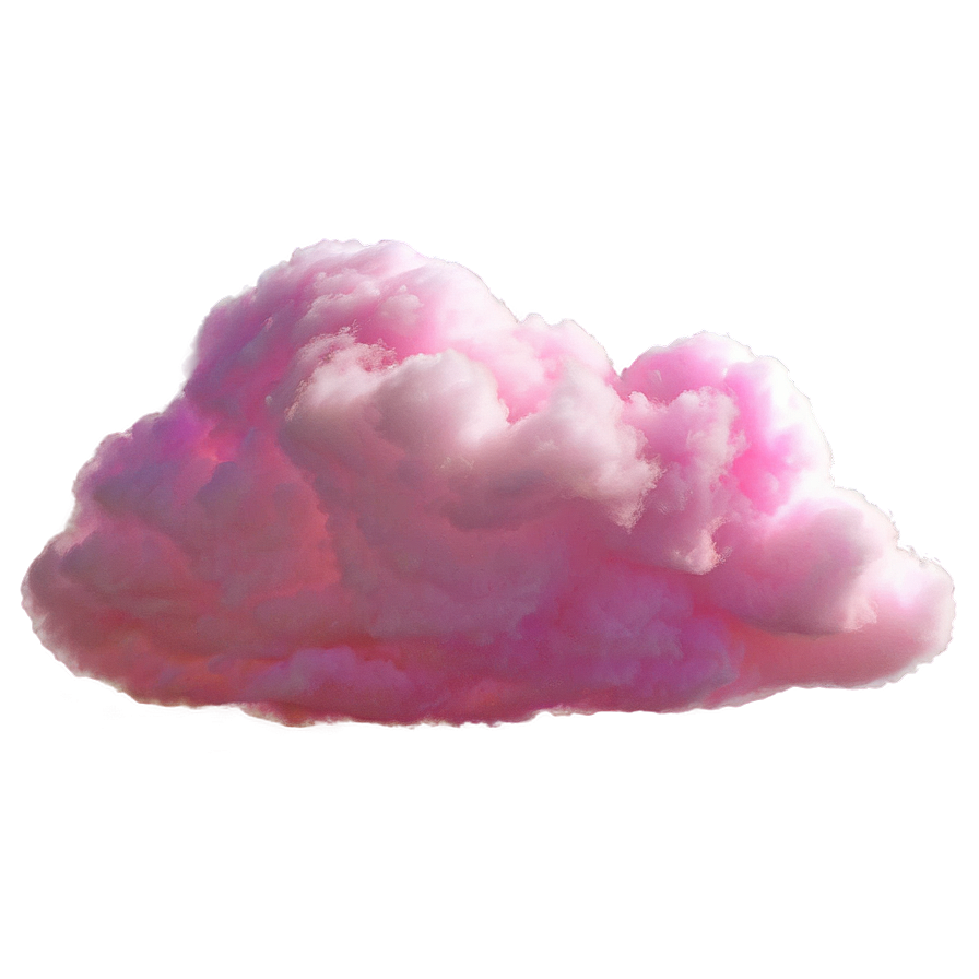 Pink Cloud With Sun Rays Png 42